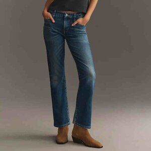 NWT Anthropologie Edwin Lark Slate Mid-Rise Bootcut Ankle Jeans Size 25